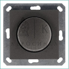 Светорегулятор Jasmart поворотно-нажимной (диммер) LED 30-400Вт 1gang 2way механизм мокко