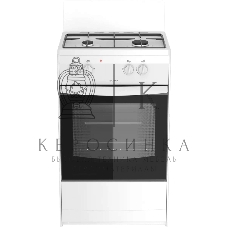 Плита комбинированная Darina S KM 521 300 W белый/черный, конфорок 2 шт, духовка 45 л, 50 см x 85 см x 45 см