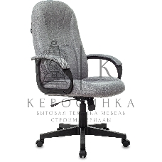 Кресло руководителя Бюрократ T-898AXSN серый 38-404 крестовина пластик