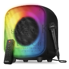 Портативная колонка SVEN PS-555, черный, 65 Вт (RMS), Bluetooth, USB, microSD, пульт