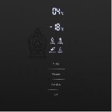 Холодильник Maunfeld MFF185NFB Inverter черный двухкамерный инвертор 240/100л морозилка снизу, No Frost