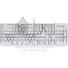 Клавиатура Acer OKW400 проводная, USB Type-A, белый