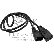 Шнур питания Lanmaster LAN-PP19/14-1.8-BK C19-С14 проводник.:3x0.75мм2 1.8м 220В 10А черный