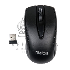 Мышь беспроводная Dialog Comfort MROC-17U черный, 1200 dpi, радиоканал, USB, кнопки - 3
