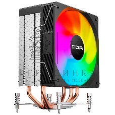 Кулер для процессора CBR CBR-CC-3190-RGB-PWM Al+Cu, 3 heat pipes, Socket 775/1366/1155/1156/1150/1151/1200/1700/AM2/АМ2+/АМ3/AM3+/FM1/FM2/AM4/AM5, TDP 190W, 120mm Fan, 2300RPM, HB, RGB, PWM, 36db
