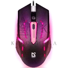 Мышь проводная Defender Hit MB-601 черный, 1200 dpi, USB, кнопки - 4