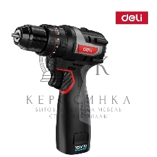 Дрель-шуруповерт аккумуляторная Deli DE-CZ16-1D2, 16В, 2 АКБ, Ударная, Сумка