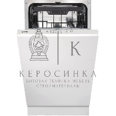 Посудомоечная машина встраиваемая Gorenje GV520D17S, загрузка 10 комплектов, стандартный мотор, регулировка верхней корзины по высоте, 3 корзины, кнопочное управление, звуковой сигнал завершения цикла, автооткрывание дверцы, половинная загрузка, полный Aq