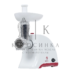 Мясорубка электрическая ВАСИЛИСА ВА-601 белый, 1600 Вт, 1.5 кг/мин, реверс, защита от перегрузки, насадки - 4