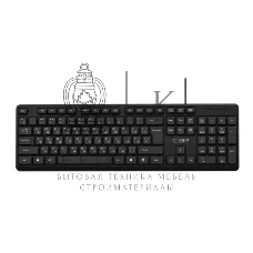 Клавиатура проводная CBR KB 111 Carbon, USB, черный