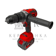 Дрель-шуруповерт аккумуляторная Edon UAD-21BL, 21В, 1 АКБ, Ударная, Кейс