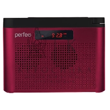 Радиоприемник Perfeo цифровой ТАЙГА FM+ 66-108МГц/ MP3/ встроенный аккум,USB/ бордовый (I70RED) PF_C4940