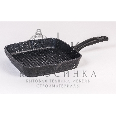 Сковорода - гриль квадратная 28 см, несъемн ручка 