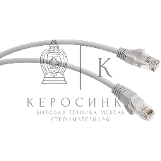 Патч-корд WRline WR-PC-RJ45-UTP-5E-10-GY UTP RJ-45 вил.-вилка RJ-45 cat.5e 10м серый LSZH (уп.:1шт)