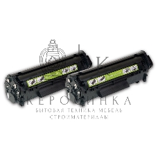 Картридж лазерный Cactus CS-Q2612AD черный (2x2000 стр.) для HP 1010/1012/1015/1018/1020/1022/3015/3020