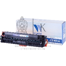 Картридж лазерный NVPrint совместимый HP CE411A Cyan для CLJ Color M351/M375/M451/M475 (2600k)