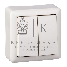 Выключатель 2-кл. ОП Хит 6А IP20 белый SchE VA56-232-B