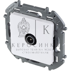 Розетка телевизионная проходная 14 дБ 5-862 мГц белый