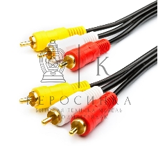 Кабель Audio-Video ATCOM AT7267 1.2 m (3RCA(m), пакет)