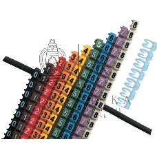 Маркер кабельный МКН комплект цифр 