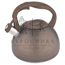 Чайник для плиты ALPENKOK AK-520 нерж.сталь со свистком 3,0л индукционное дно (12)