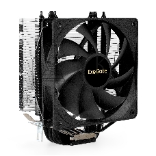 Кулер для процессора ExeGate Dark Magic EE400XL-PWM черный, 120 мм, алюминий/медь, 2400 об/мин, 37 дБ, 4 pin, 140 Вт, 155 мм