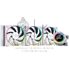 Система жидкостного охлаждения ID-Cooling SL360 белый 120мм алюминий+медь 2000rpm 30db 4-pin 350W