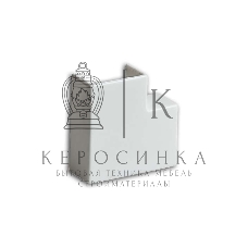 Угол плоский (поворот на 90град.) 20х10 бел. Рувинил ПВР-20х10