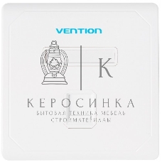 Лицевая панель Vention настенная (тип 86) под модуль Keystone 1 порт Белая