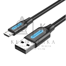 Кабель Vention USB 2.0 AM/micro B 5pin - 2м черный