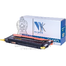 Картридж лазерный NVPrint совместимый Samsung CLT-Y407S Yellow для CLP-325/CLX-3185 (1000k)