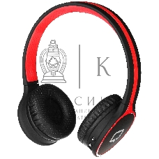 Наушники Qumo Accord 3 (BT-0020) черный/красныйнакладные Bluetooth 4.2300мА-чдо 6х часов в режиме разговора