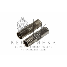 Разъем гнездо TV никель обжим Rexant