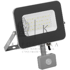 Прожектор Iek LPDO702-30-K03 СДО 07-30Д светодиодный серый с ДД IP44 IEK