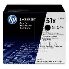 Картридж лазерный HP Q7551XD черный двойная упаковка для LaserJet P3005/M3027mfp/M3035mfp 2 x 13000 стр.