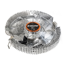 Кулер для процессора ExeGate EE90 серебристый, 90 мм, алюминий, 2200 об/мин, 22 дБ, 3 pin, 75 Вт, 45 мм