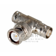 Переход штекер Rexant BNC - гнездо BNC x 2 (тройник)