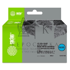 Картридж струйный Cactus CS-3JA30AE 963XL (есть ограничения по прошивке) черный (58 мл) для HP OfficeJet Pro 9010/9010e/9012/9014/9015/9016/9019