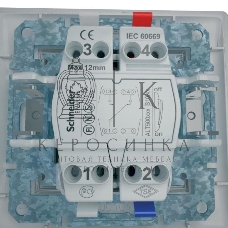 Механизм переключателя Schneider Electric 1-кл. СП Sedna проходн. бел. SchE SDN0400121