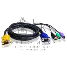 Кабель ATEN USB-PS/2 HYBRID CABLE.; 3M*2L-5303UP