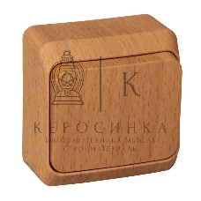 Выключатель 1-кл. ОП Этюд Дача 10А IP20 бук SchE BA10-001T