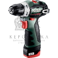 Дрель-шуруповерт Metabo PowerMaxx BS BL 12, 12 В, 2 Ач, 38 Нм, бесщеточный