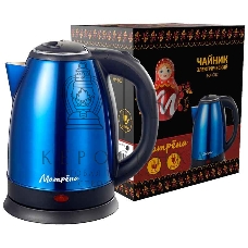 Чайник Матрена MA-002 электрический (1.8 л) стальной синий