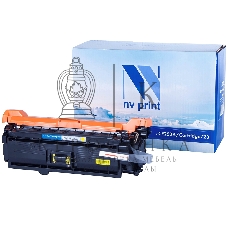 Картридж лазерный NVPrint совместимый HP CE252A/Canon 723 Yellow для LaserJet Color CP3525/CP3525dn/CP3525n/CP3525x/CM3530/CM3530fs/Canon i-SENSYS LBP7750Cdn (7000k)