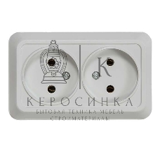 Розетка 2-м BOLLETO накл. 7102 белый ASD/IN HOME 4680005959822