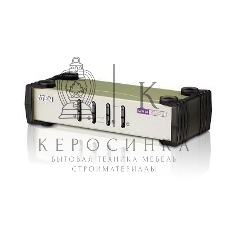 Переключатель ATEN CS84U(-AT) 4-портовый KVM-переключатель 1 user(HDB15(SVGA Female)+KBD(PS/2)+MOUSE(PS/2), KVM-порты: SPHD18(Female). В комплекте: кабели KVM (2L-5201P)-4шт. Не требует внешнего питания