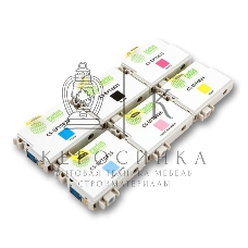 Картридж струйный Cactus CS-EPT0827 черный/голубой/пурпурный/желтый/светло-голубой/светло-пурпурный (82.8 мл) для Epson Stylus Photo R270/290/RX590