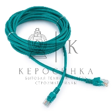 Патч-корд UTP Cablexpert cat.5e, 5м, литой, многожильный, зеленый