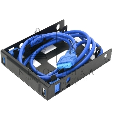 Панель с двумя портами USB 3.0 в слот 3.5 компьютерного корпуса и слот 2x2.5 CMU3-B3