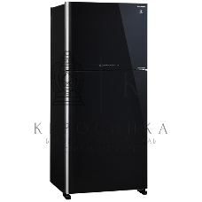 Холодильник Sharp SJ-XG60PGBK черный двухкамерный 422/178 л морозилка сверху, No Frost